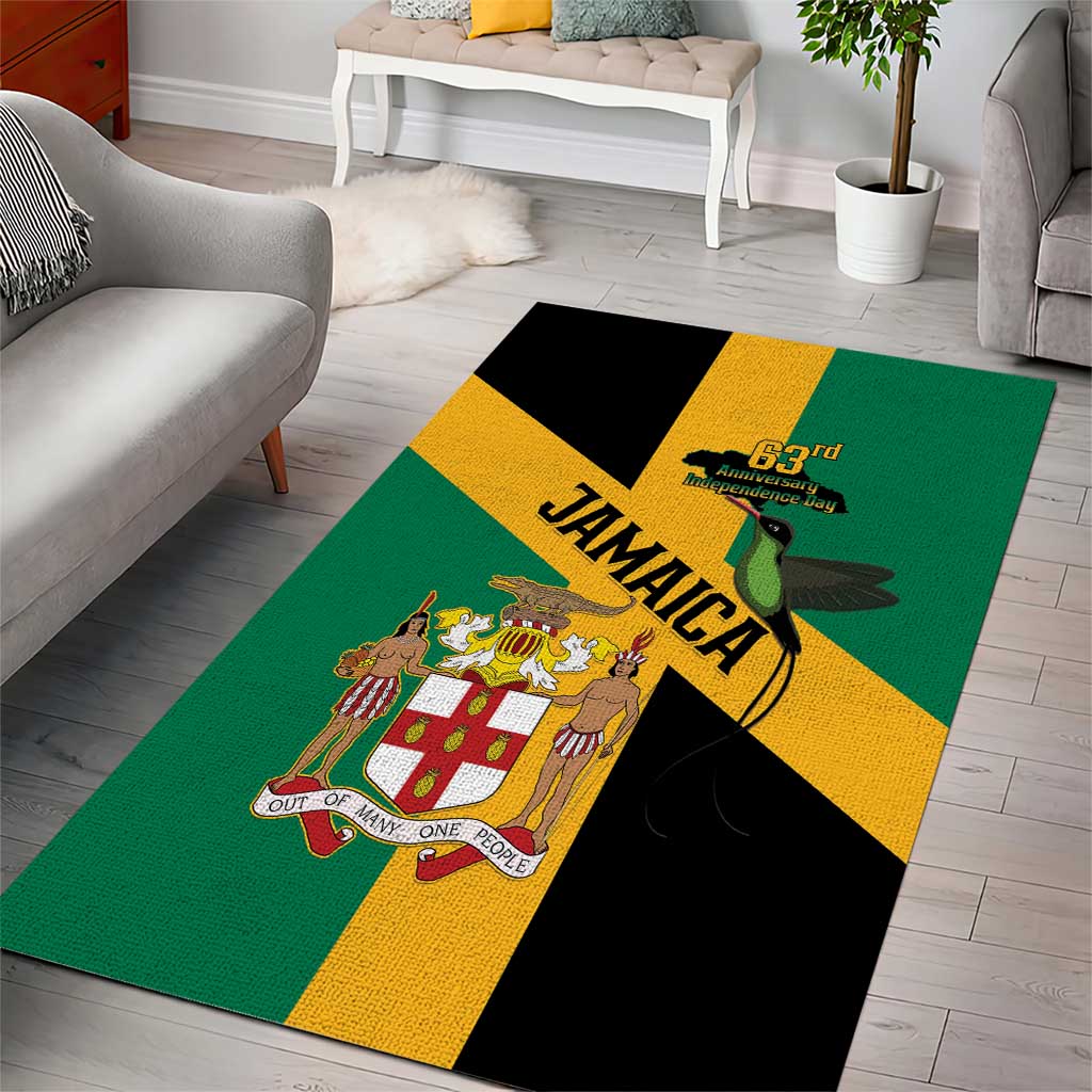 Jamaica Area Rug 63rd Anniversary Independence Day