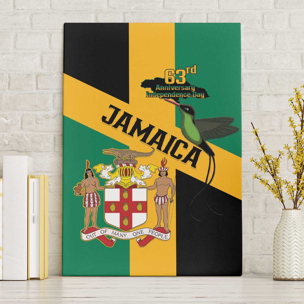 Jamaica Canvas Wall Art 63rd Anniversary Independence Day