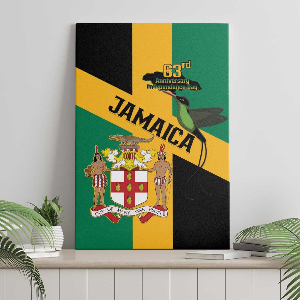 Jamaica Canvas Wall Art 63rd Anniversary Independence Day