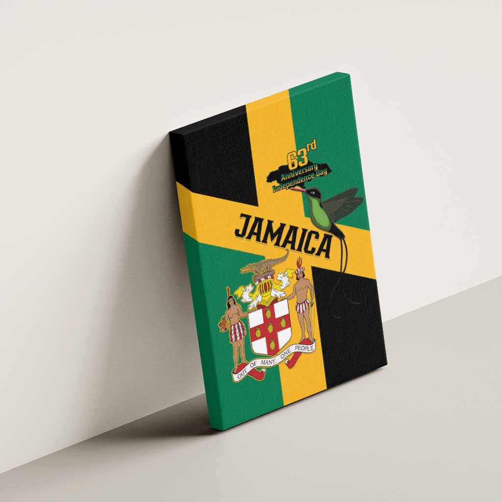 Jamaica Canvas Wall Art 63rd Anniversary Independence Day