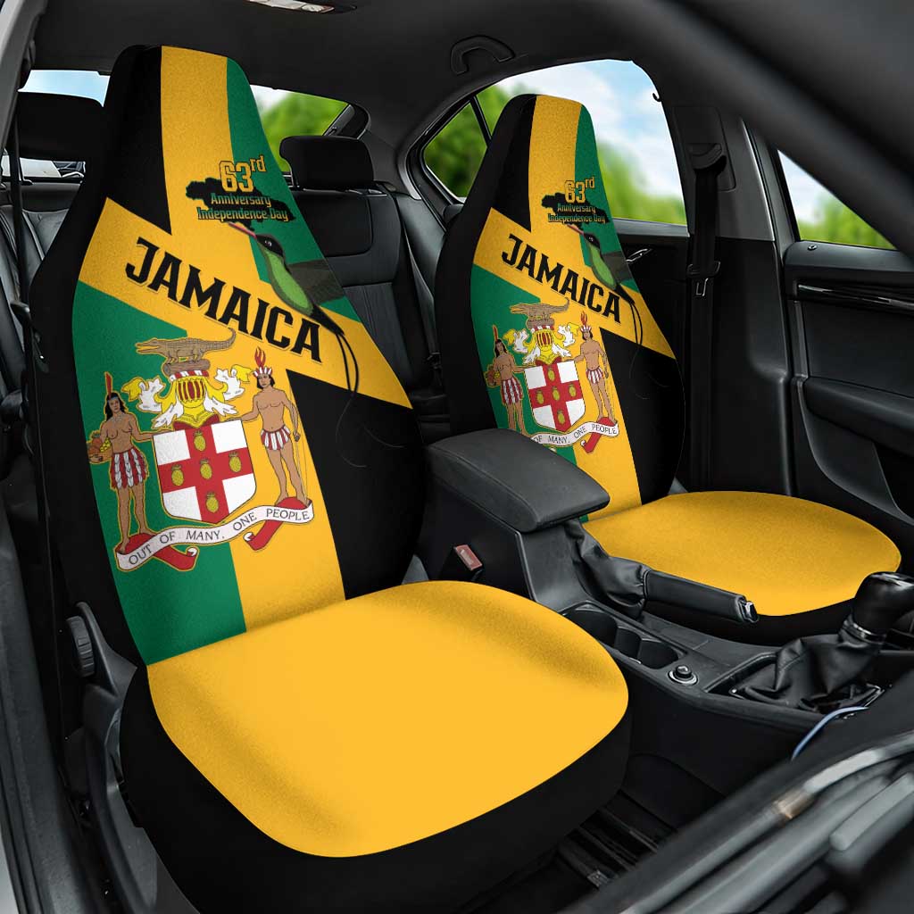 Jamaica Car Seat Cover 63rd Anniversary Independence Day