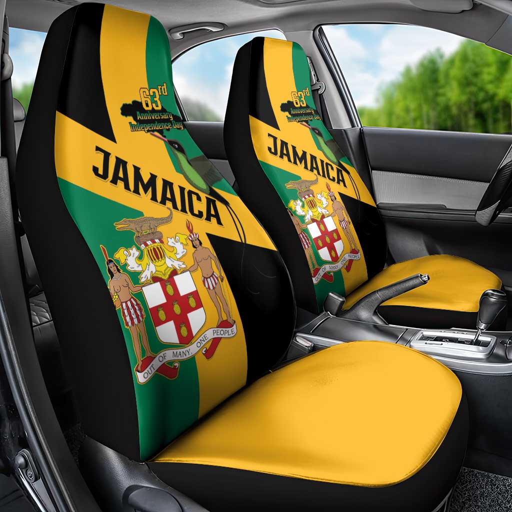 Jamaica Car Seat Cover 63rd Anniversary Independence Day