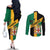Jamaica Couples Matching Off The Shoulder Long Sleeve Dress and Long Sleeve Button Shirt 63rd Anniversary Independence Day