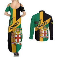 Jamaica Couples Matching Summer Maxi Dress and Long Sleeve Button Shirt 63rd Anniversary Independence Day