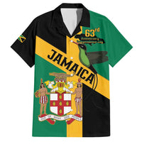 Jamaica Family Matching Long Sleeve Bodycon Dress and Hawaiian Shirt 63rd Anniversary Independence Day
