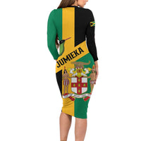Jamaica Family Matching Long Sleeve Bodycon Dress and Hawaiian Shirt 63rd Anniversary Independence Day