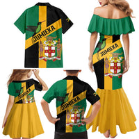Jamaica Family Matching Mermaid Dress and Hawaiian Shirt 63rd Anniversary Independence Day