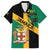 Jamaica Family Matching Off Shoulder Maxi Dress and Hawaiian Shirt 63rd Anniversary Independence Day