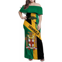 Jamaica Family Matching Off Shoulder Maxi Dress and Hawaiian Shirt 63rd Anniversary Independence Day