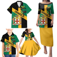 Jamaica Family Matching Puletasi and Hawaiian Shirt 63rd Anniversary Independence Day