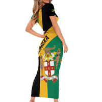 Jamaica Family Matching Short Sleeve Bodycon Dress and Hawaiian Shirt 63rd Anniversary Independence Day