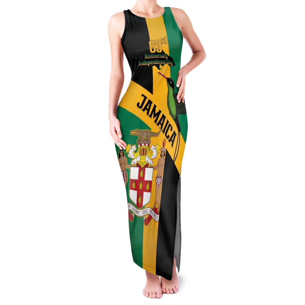 Jamaica Family Matching Tank Maxi Dress and Hawaiian Shirt 63rd Anniversary Independence Day