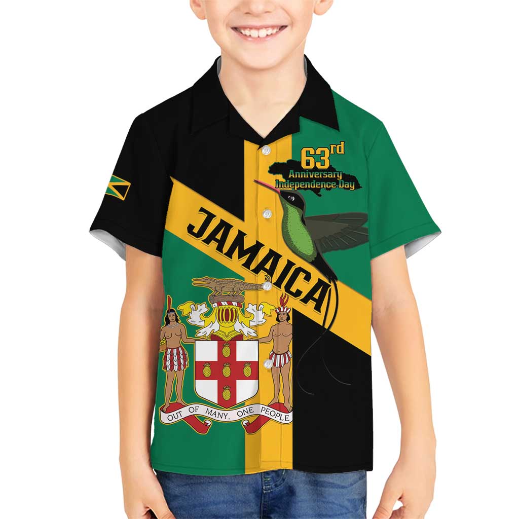 Jamaica Family Matching Tank Maxi Dress and Hawaiian Shirt 63rd Anniversary Independence Day