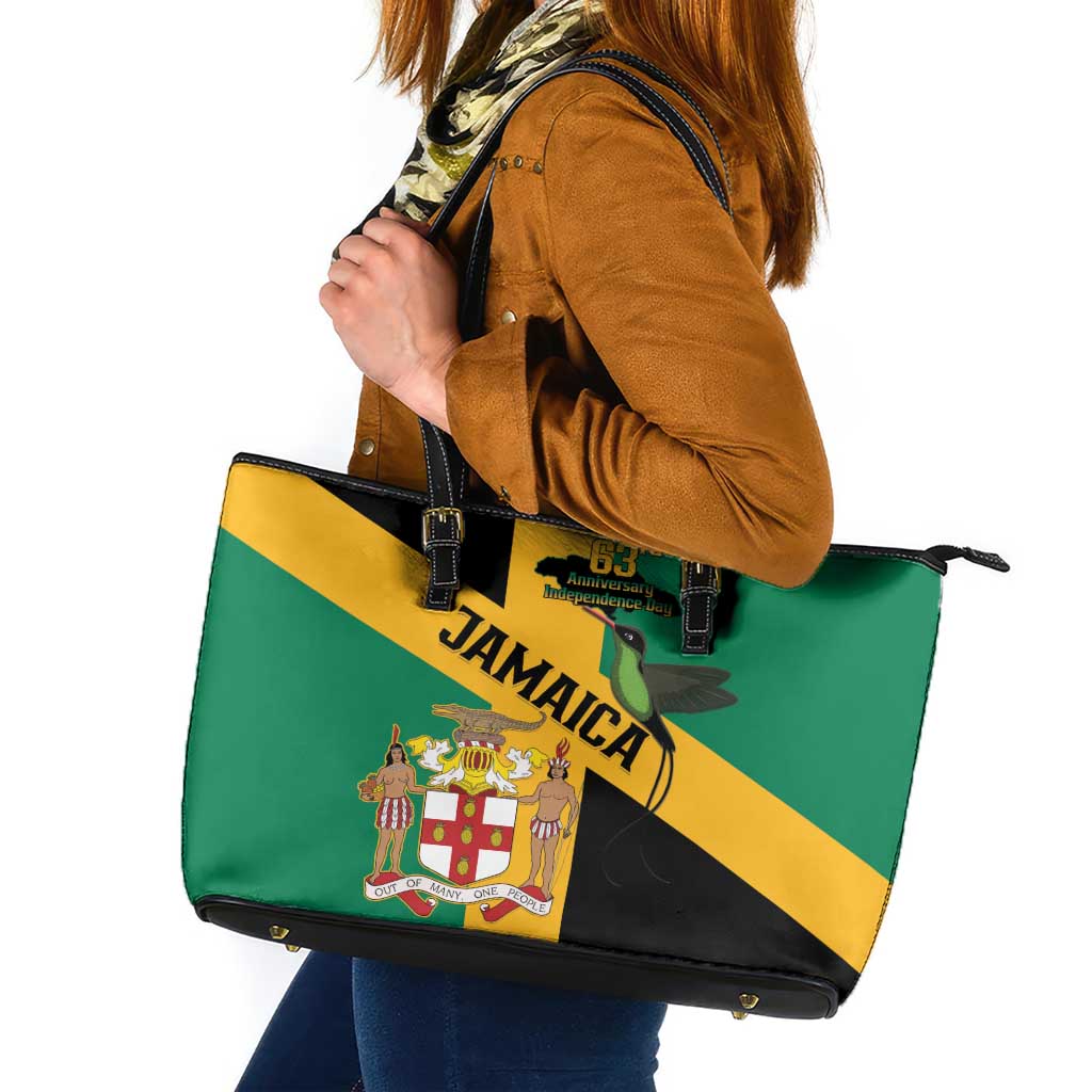 Jamaica Leather Tote Bag 63rd Anniversary Independence Day