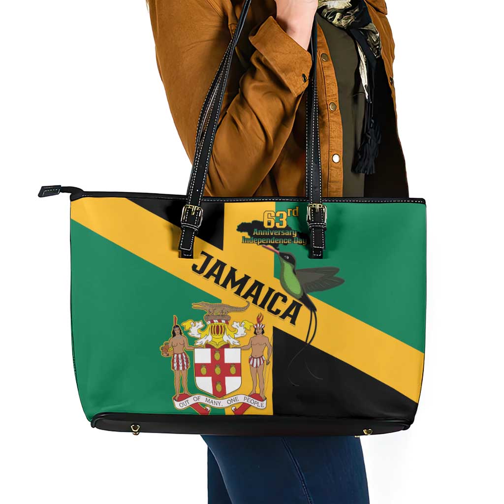 Jamaica Leather Tote Bag 63rd Anniversary Independence Day