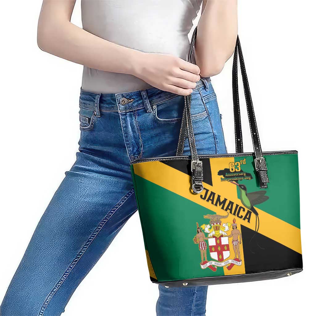 Jamaica Leather Tote Bag 63rd Anniversary Independence Day