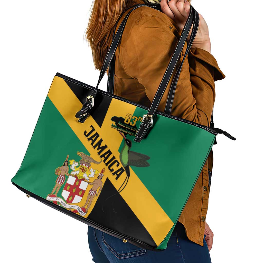 Jamaica Leather Tote Bag 63rd Anniversary Independence Day