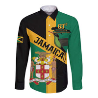 Jamaica Long Sleeve Button Shirt 63rd Anniversary Independence Day