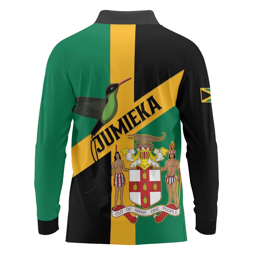 Jamaica Long Sleeve Polo Shirt 63rd Anniversary Independence Day