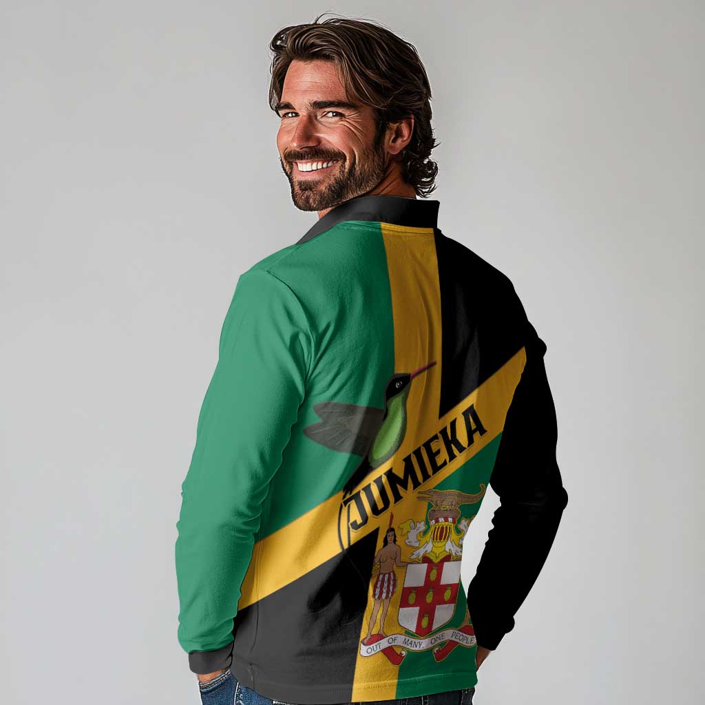 Jamaica Long Sleeve Polo Shirt 63rd Anniversary Independence Day
