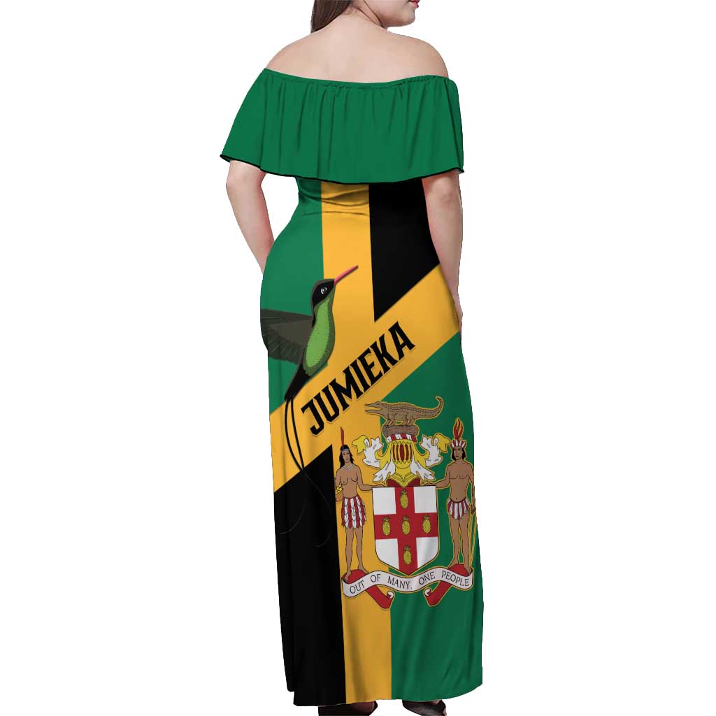 Jamaica Off Shoulder Maxi Dress 63rd Anniversary Independence Day