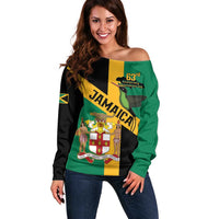 Jamaica Off Shoulder Sweater 63rd Anniversary Independence Day
