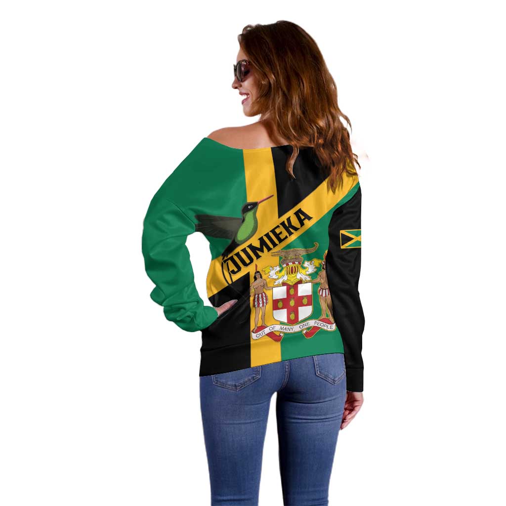 Jamaica Off Shoulder Sweater 63rd Anniversary Independence Day