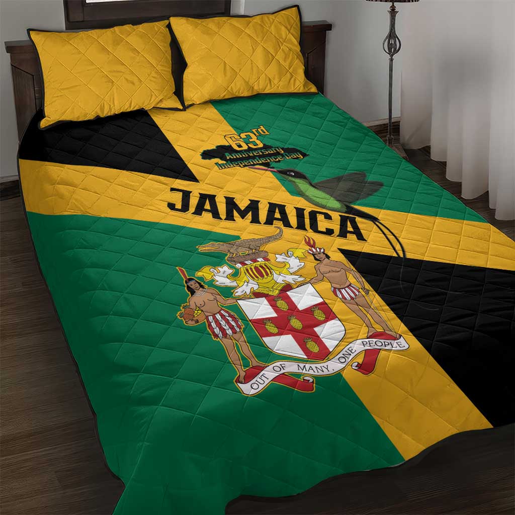 Jamaica Quilt Bed Set 63rd Anniversary Independence Day