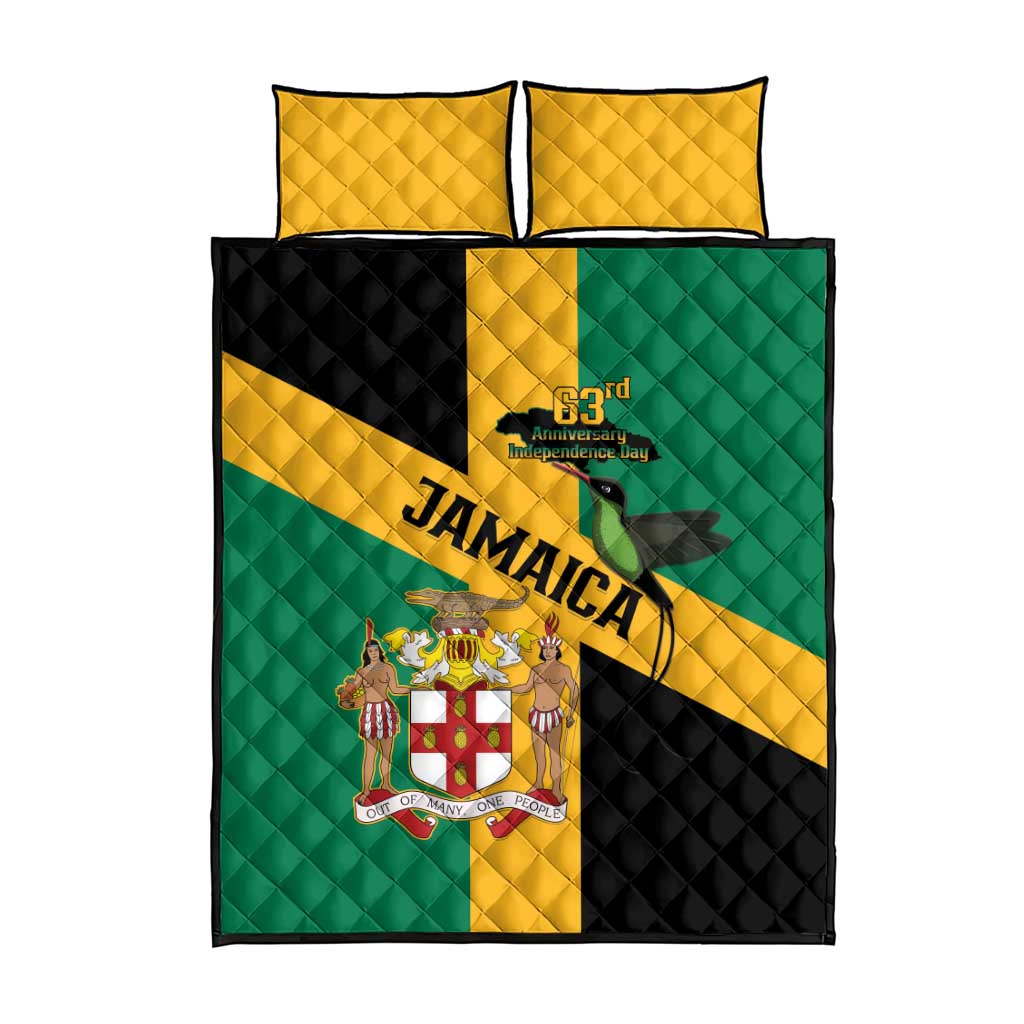 Jamaica Quilt Bed Set 63rd Anniversary Independence Day