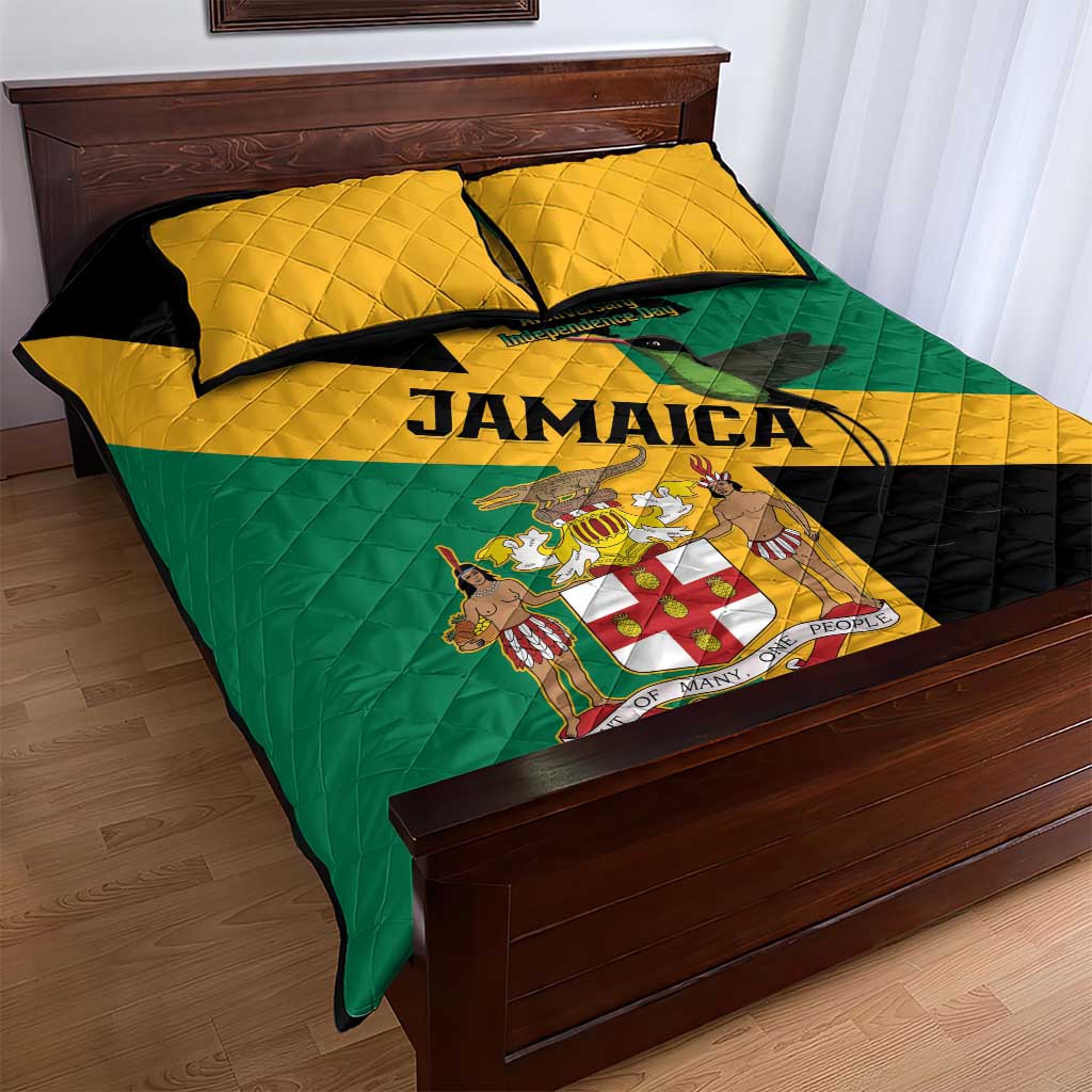 Jamaica Quilt Bed Set 63rd Anniversary Independence Day