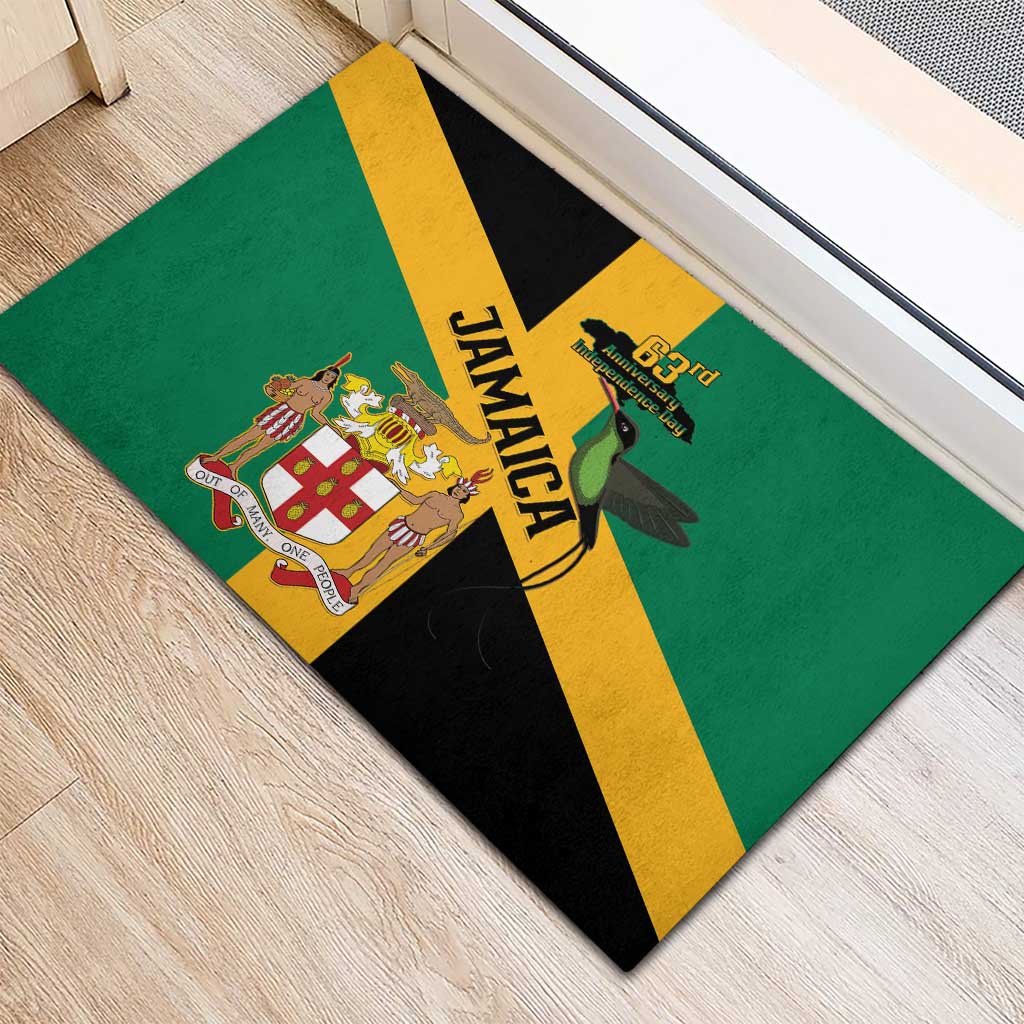 Jamaica Rubber Doormat 63rd Anniversary Independence Day