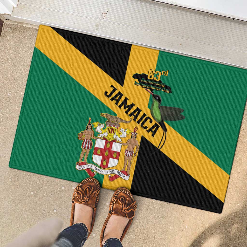 Jamaica Rubber Doormat 63rd Anniversary Independence Day