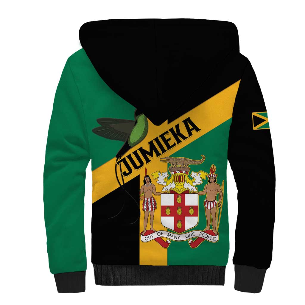 Jamaica Sherpa Hoodie 63rd Anniversary Independence Day
