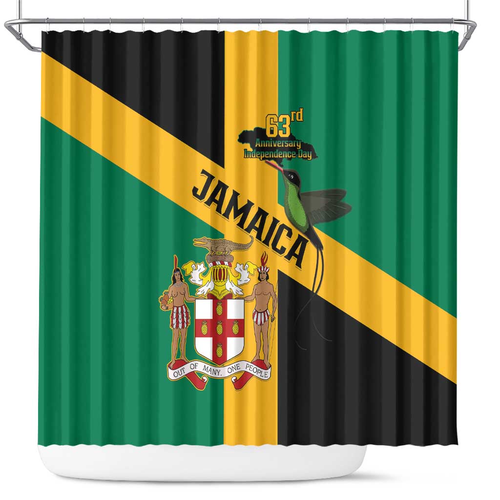 Jamaica Shower Curtain 63rd Anniversary Independence Day