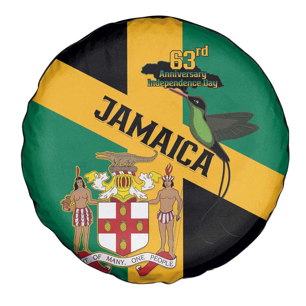 Jamaica Spare Tire Cover 63rd Anniversary Independence Day