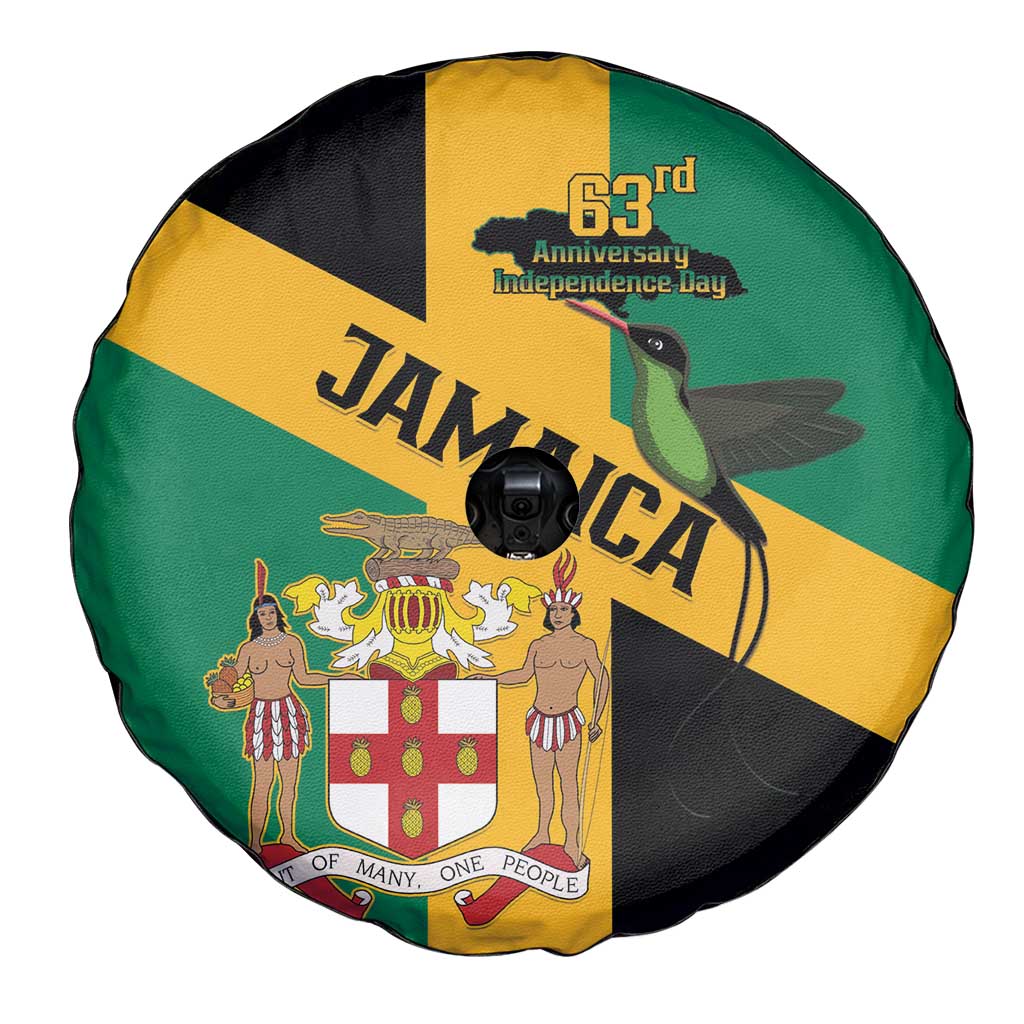 Jamaica Spare Tire Cover 63rd Anniversary Independence Day