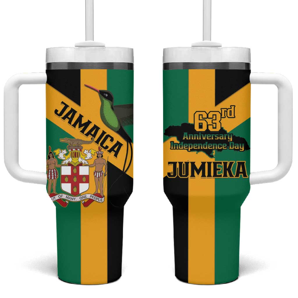Jamaica Tumbler With Handle 63rd Anniversary Independence Day