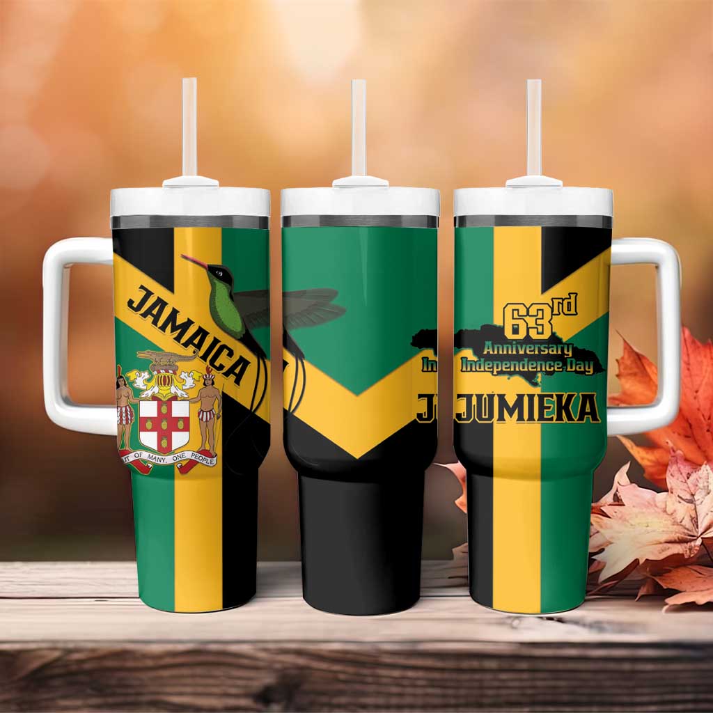 Jamaica Tumbler With Handle 63rd Anniversary Independence Day