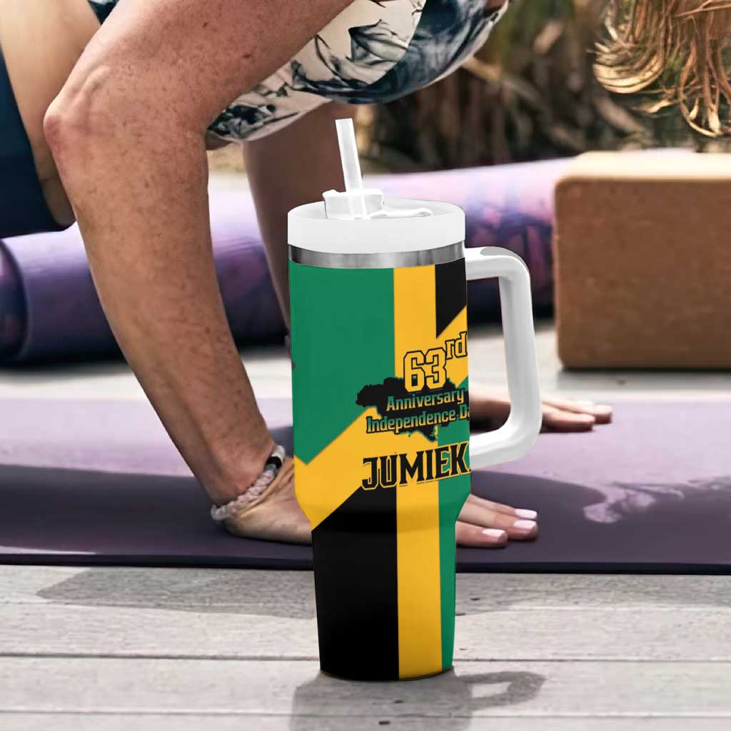 Jamaica Tumbler With Handle 63rd Anniversary Independence Day