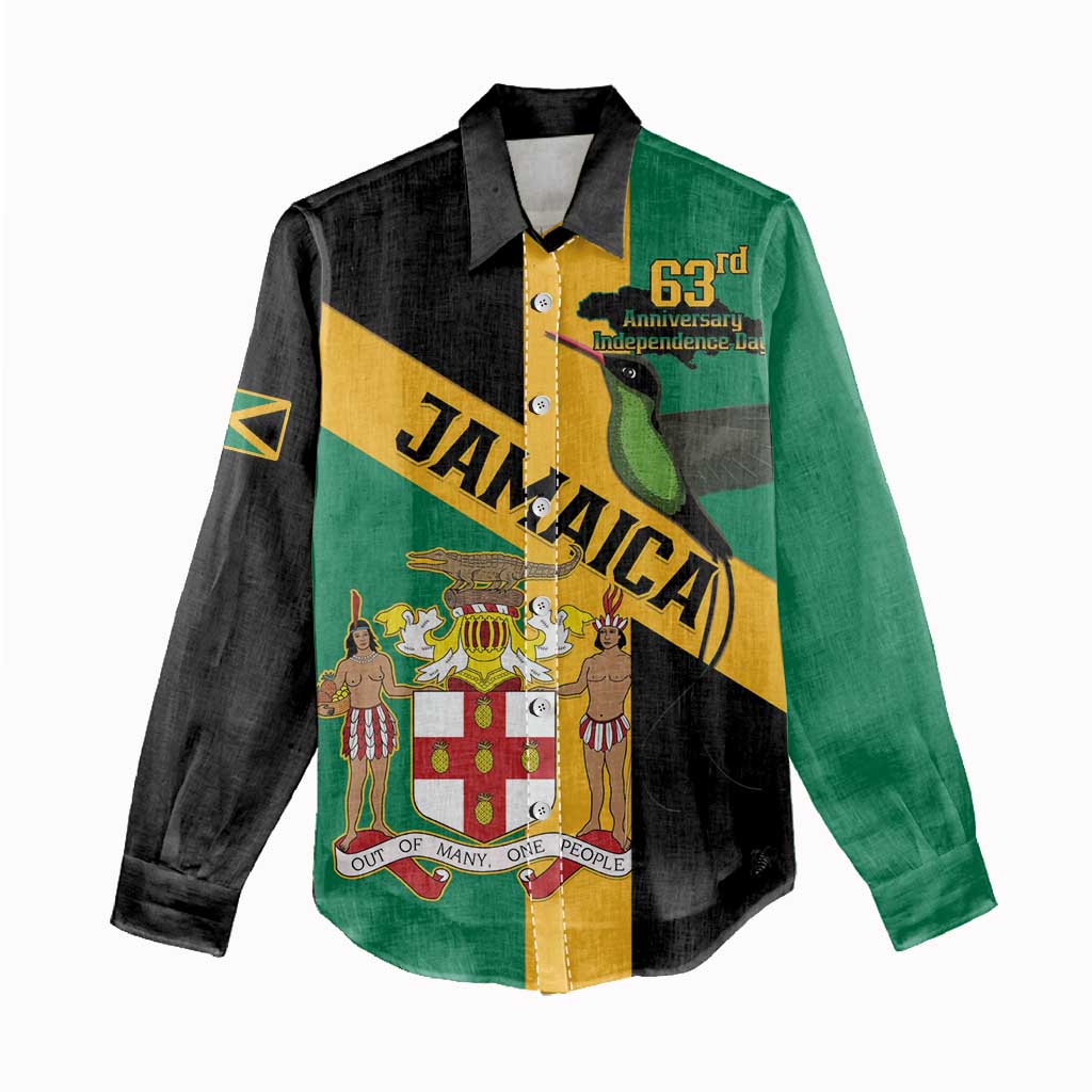 Jamaica Women Casual Shirt 63rd Anniversary Independence Day