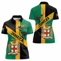 Jamaica Women Polo Shirt 63rd Anniversary Independence Day