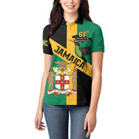 Jamaica Women Polo Shirt 63rd Anniversary Independence Day