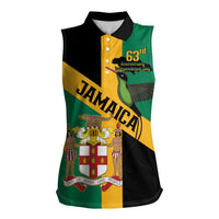 Jamaica Women Sleeveless Polo Shirt 63rd Anniversary Independence Day