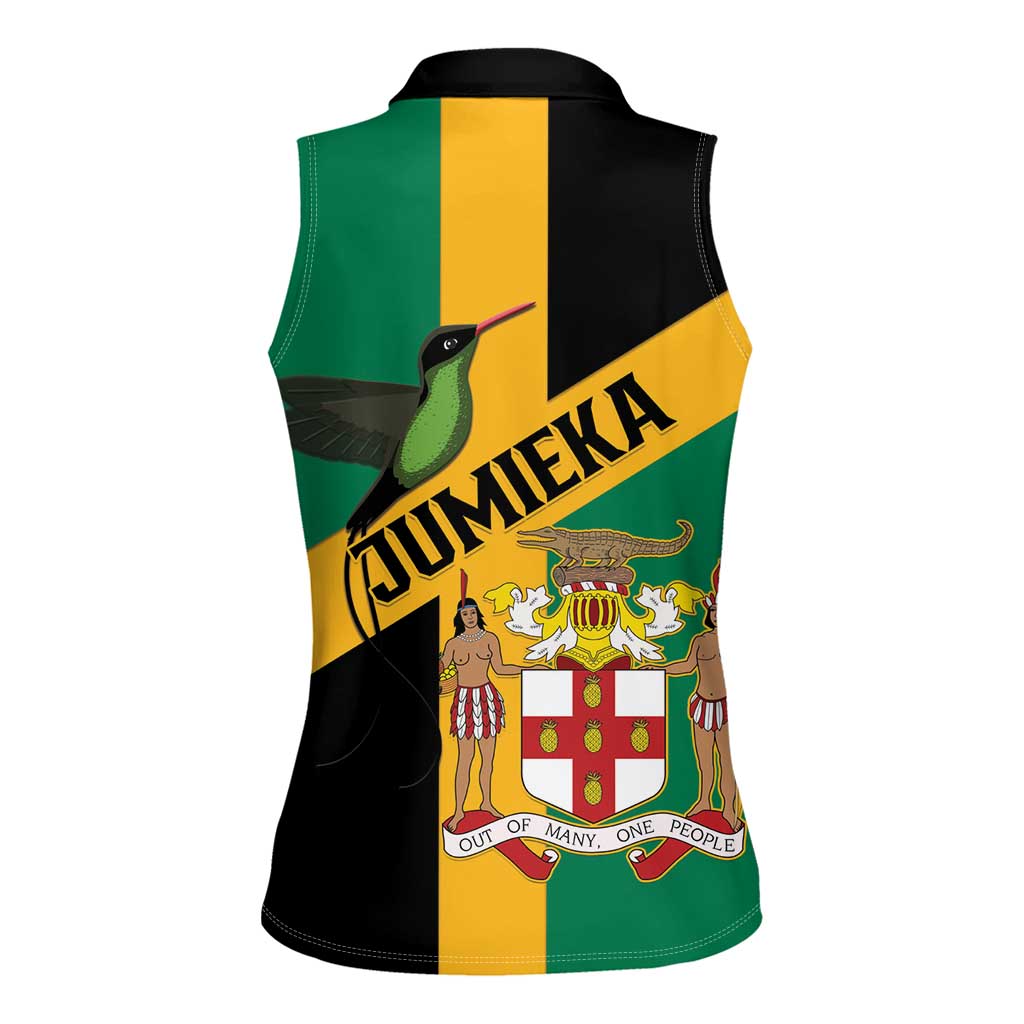 Jamaica Women Sleeveless Polo Shirt 63rd Anniversary Independence Day
