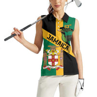 Jamaica Women Sleeveless Polo Shirt 63rd Anniversary Independence Day
