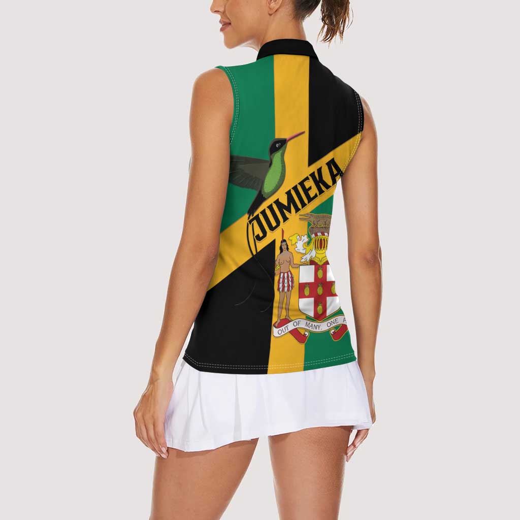 Jamaica Women Sleeveless Polo Shirt 63rd Anniversary Independence Day