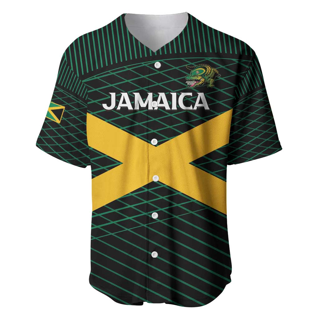 Jamaica Rugby Custom Baseball Jersey Go Jamaica Crocs Go
