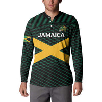 Jamaica Rugby Custom Button Sweatshirt Go Jamaica Crocs Go