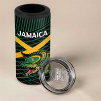 Jamaica Rugby Custom 4 in 1 Can Cooler Tumbler Go Jamaica Crocs Go