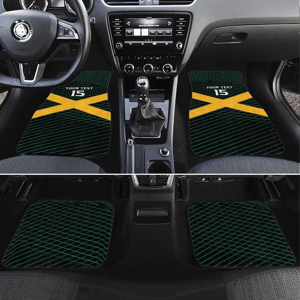 Jamaica Rugby Car Mats Go Jamaica Crocs Go